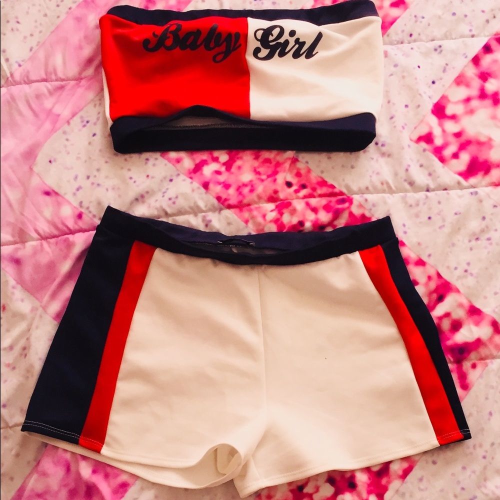Two Piece Short Baby Girl Outfit.✨